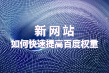 新網(wǎng)站如何快速提高權(quán)重？